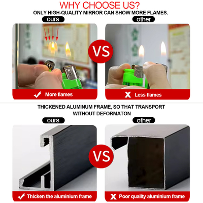 Meilleur miroir de sol à cadre en alliage d'aluminium moderne et élégant pour la décoration de chambre