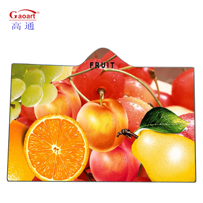 Planche de coupe carrée rectangulaire trempée pour table à manger en verre
