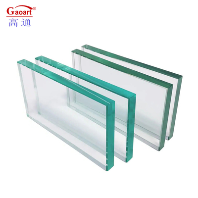 Vitre lissé de texture épaisse fenêtre transparente pour la construction de verre trempé incassable