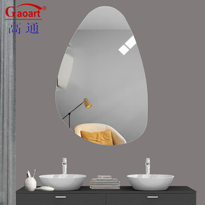 Miroir murale moderne pour salle de bain de style Morden Full Glass Make Up Stickers décoratifs pour la maison