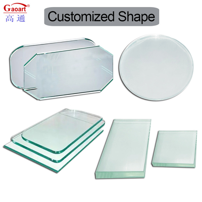 Cabinet Tablette personnalisée sans cadre Vitre à clous personnalisé verre réfléchissant trempé