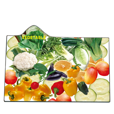 Table à manger en verre blanc ronde et carrée Placemat pour table à manger en couleur personnalisée