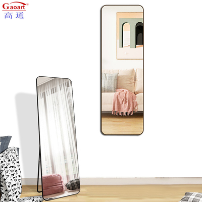 Chambre de séjour de design populaire grand miroir noir avec feuille incassable