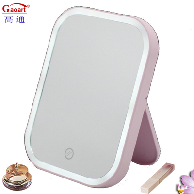 Rétroviseur de maquillage cosmétique de poche compact à LED pour le design et les occasions quotidiennes