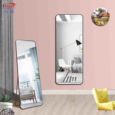 Miroir en verre de style contemporain pour la mode haute salle de bains longue longueur de plancher