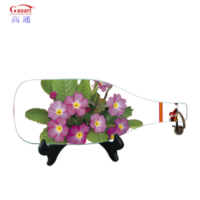 Taille personnalisée Tableau de coupe trempé de cuisine avec poignée et fonction sous-sol en verre