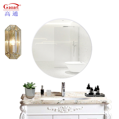 Moderne style vanité sans cadre de verre grand miroir murale de salle de bain pour la décoration du salon