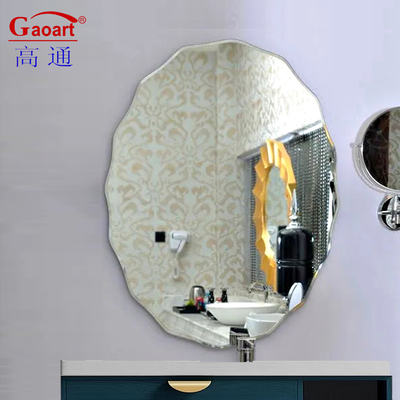 Design moderne taille personnalisée Barbier Espejo Décoration pour la grande beauté Forme d'étoile salle de bain mural