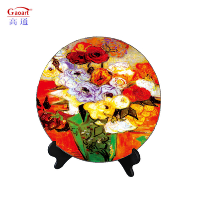 Coupe personnalisée 4 mm Placemat en verre durci pour table à manger en verre de style classique