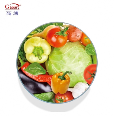 Outil végétal trempé carré de verre rond de 4 mm pour planche à découper de cuisine