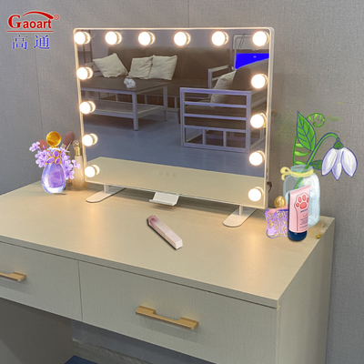 Full Wall Cosmetic Mirror Design à la mode et cadre métallique pour les grands besoins de maquillage