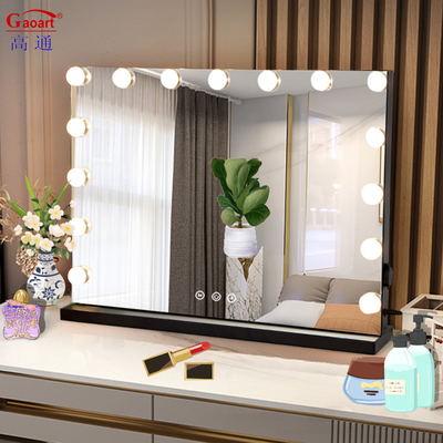 Morden style corps complet maquillage chorome maquillage légère vanité maquillage led décor à domicile hollywood avec miroir lumineux