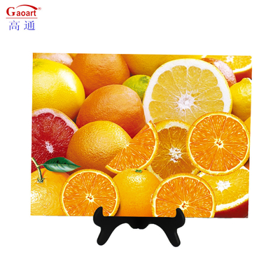 Conception classique durable 6 mm planche de coupe de verre trempé pour légumes sur mesure avec poignée