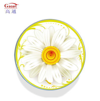 Tableau de coupe en verre rond durable trempé durci et incassable pour cuisine