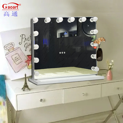 Maquillage à LED Vanity dans le décor de la maison Chrome avec lampe à incandescence miroir emballage en carton individuel