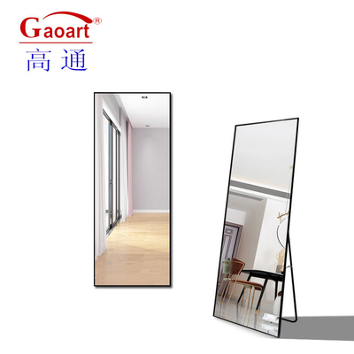Design contemporain style plancher miroir surdimensionné arc grande longueur complète pour la décoration intérieure