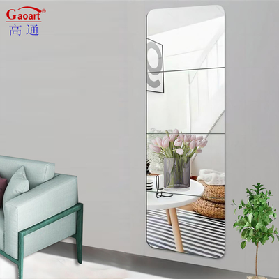 Décoration personnalisée de la maison Petite épissure Luxe Longue salle de bain Murs miroirs en verre pour tous les jours