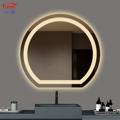 Fonction de commutateur tactile Grand miroir en verre pour le mur de chambre moderne en design salle de bain de luxe