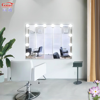 Miroir en verre Décoration de la maison Brille Spiegel Corps complet Pro Cosmétique Vanité Maquillage LED Hollywood lumières Miroir