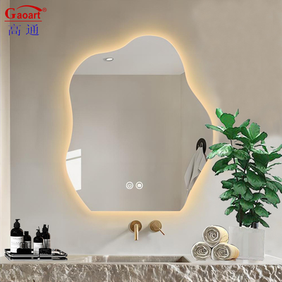 Taille personnalisée Miroir argenté LED salle de bains Lumière murale pour le salon Dortoir décoration