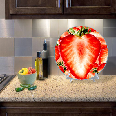 Couper le pain blanc clair surface lisse Blocs de coupe de verre personnalisés pour la cuisine blanc