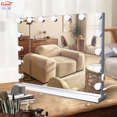 Maquillage personnalisable pour le design de mode Vanity Hollywood Led Mirror avec finition Chrome