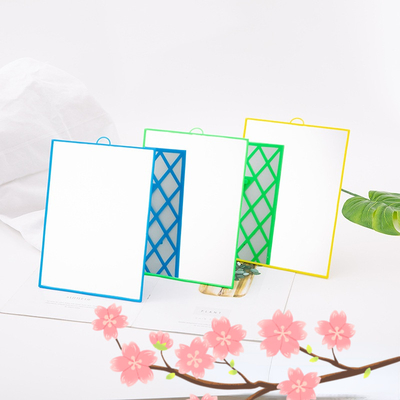 Petite table cosmétique femme vestimentaire mini poche réglable maquillage compact carré petit miroir