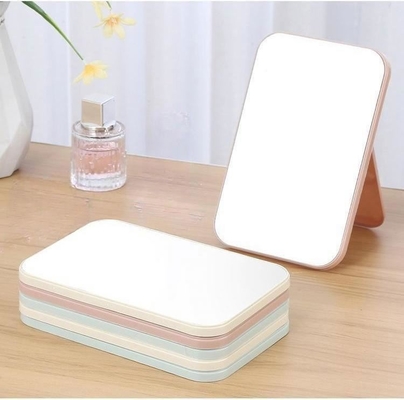 Mini maquillage vanité vestiaire carré compact avec miroir de logo pour le style de conception de mode