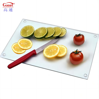 Planche à découper en verre trempé de cuisine en forme rectangulaire 4 mm d'épaisseur 500 pièces