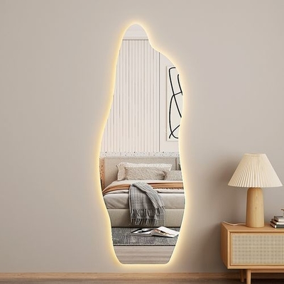 Licence miroir d'argent LED douche de salle de bain imperméable pour la décoration de la maison et le salon