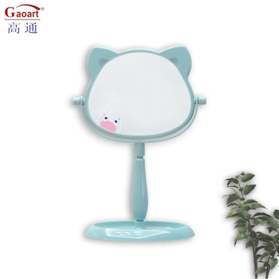 Design à la mode miroir en plastique et en verre bureau debout miroir maquillage pour les voyages