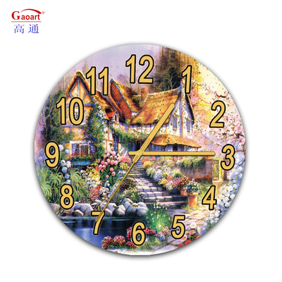 Modern Luxury Sublimation Grand décor de cuisine maison Horloge UV avec type d'affichage d'aiguille