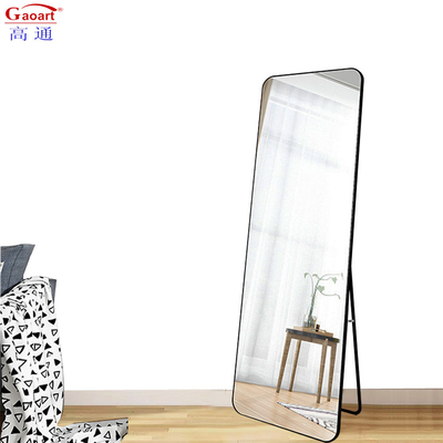 Salle d'art artisanal de verre miroir plancher de danse pour le corps entier debout dans la conception de la maison authentique