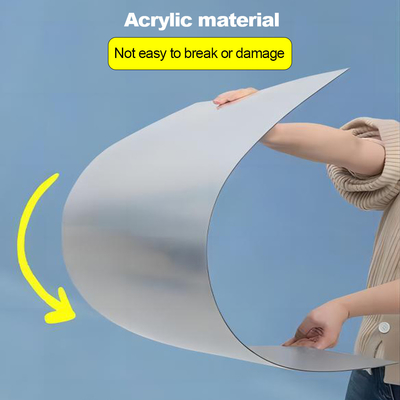 Adhésifs muraux pour la décoration de la maison sur mesure avec des feuilles de miroir acryliques flexibles