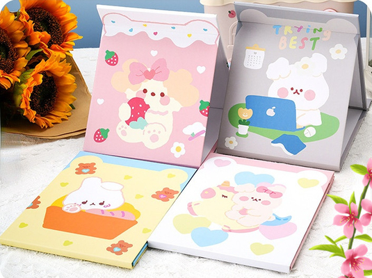 Style de conception mode revêtu de papier miroir en verre portable vanité lumière mini petit miroir
