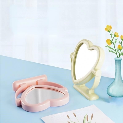 Petit support de table portable miroir cosmétique emballage individuel en carton pour le maquillage