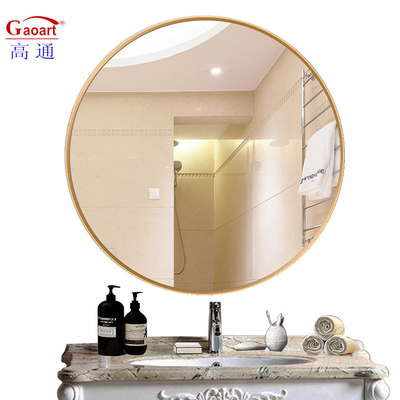 Home Vineshop Décoration nordique de chambre avec miroir de mur rond authentique et lumière de luxe