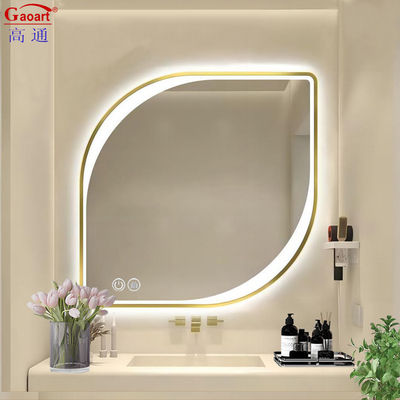 Miroir en verre LED contemporain pour le maquillage de douche de style Morden dans la décoration de la chambre