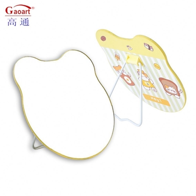 Mini rond personnalisé poche en forme de cœur réglable miroir de maquillage légère pour la dame dressing