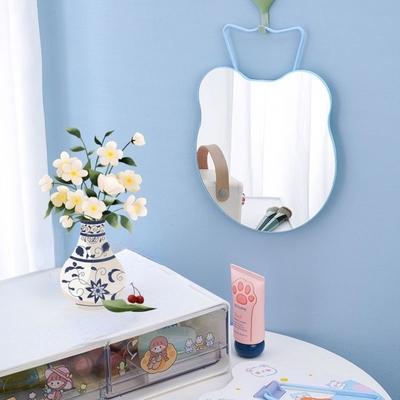 Mini rond personnalisé poche en forme de cœur réglable miroir de maquillage légère pour la dame dressing