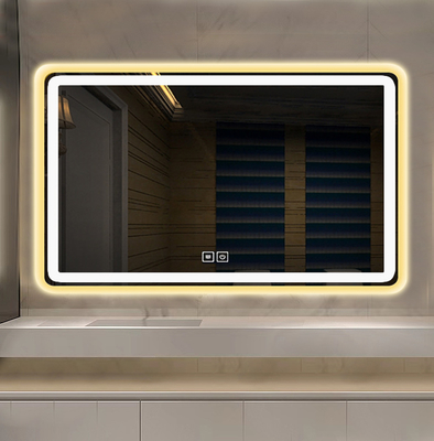Rétroviseur personnalisé Miroir suspendu à la paroi avec LED Miroir en verre