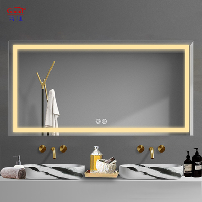 Commutateur tactile Mode Ronde LED Light Paroi Pleine longueur Douche Dortoir sans brouillard Décoration Smart Pour le miroir de salle de bain