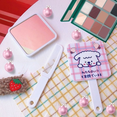 Maquillage personnalisable Compact pour le quotidien Mini Pocket Square Vanity Cosmetic Mirror