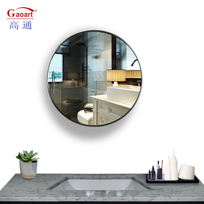 Salle de bain en métal noir en aluminium incassable décor en aluminium miroir de salon