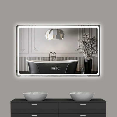 Lumière miroir de salle de bains LED Smart Retail pour le déshumidificateur antibrouillard moderne Douche sans brouillard
