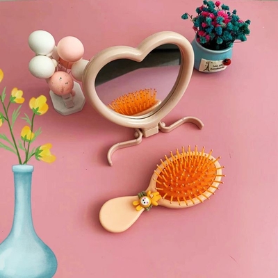 Maquillage réglable en poche en forme de cœur Compact Mini miroir avec Qualit