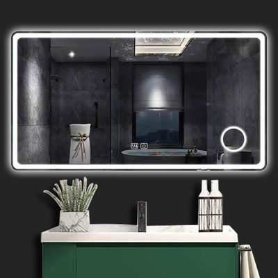 Détecteur de voile LED moderne salle de bain salle de bains décor éclairé petit miroir pour l'éclairage