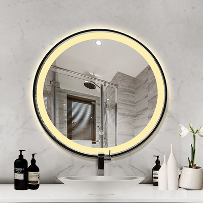 Grand miroir en verre décoratif mur de salle de bain moderne nordique pour le miroir de fitness intelligent dans la salle de bain