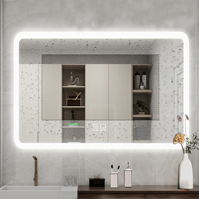 Grand miroir LED noir de chambre à coucher pour la décoration de salle de bain de taille complète dans le produit hôtelier