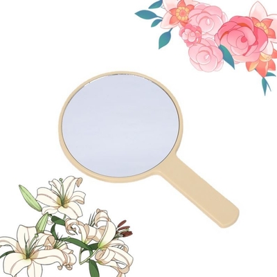 Table cosmétique de tous les jours Mini poche maquillage cercle miroir Logo personnalisable et design mignon